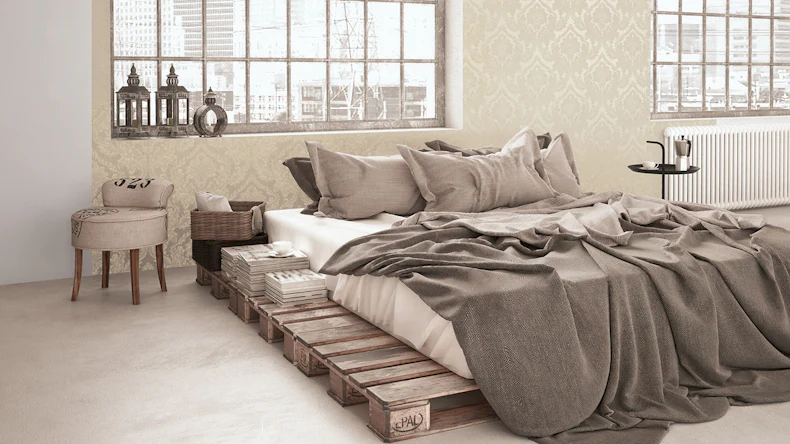 Tapete Di Seta Architects Paper Vintage Ornamente Beige Braun 682