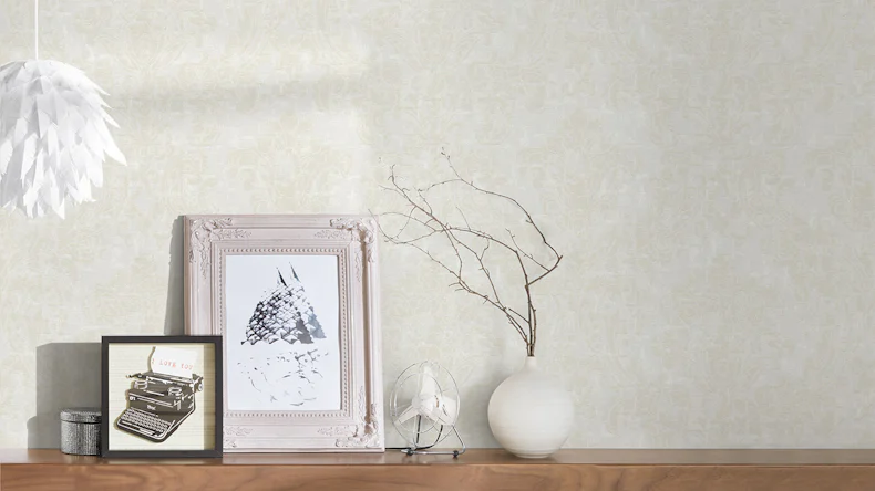 Tapete Di Seta Architects Paper Vintage Ornamente Beige Braun 692