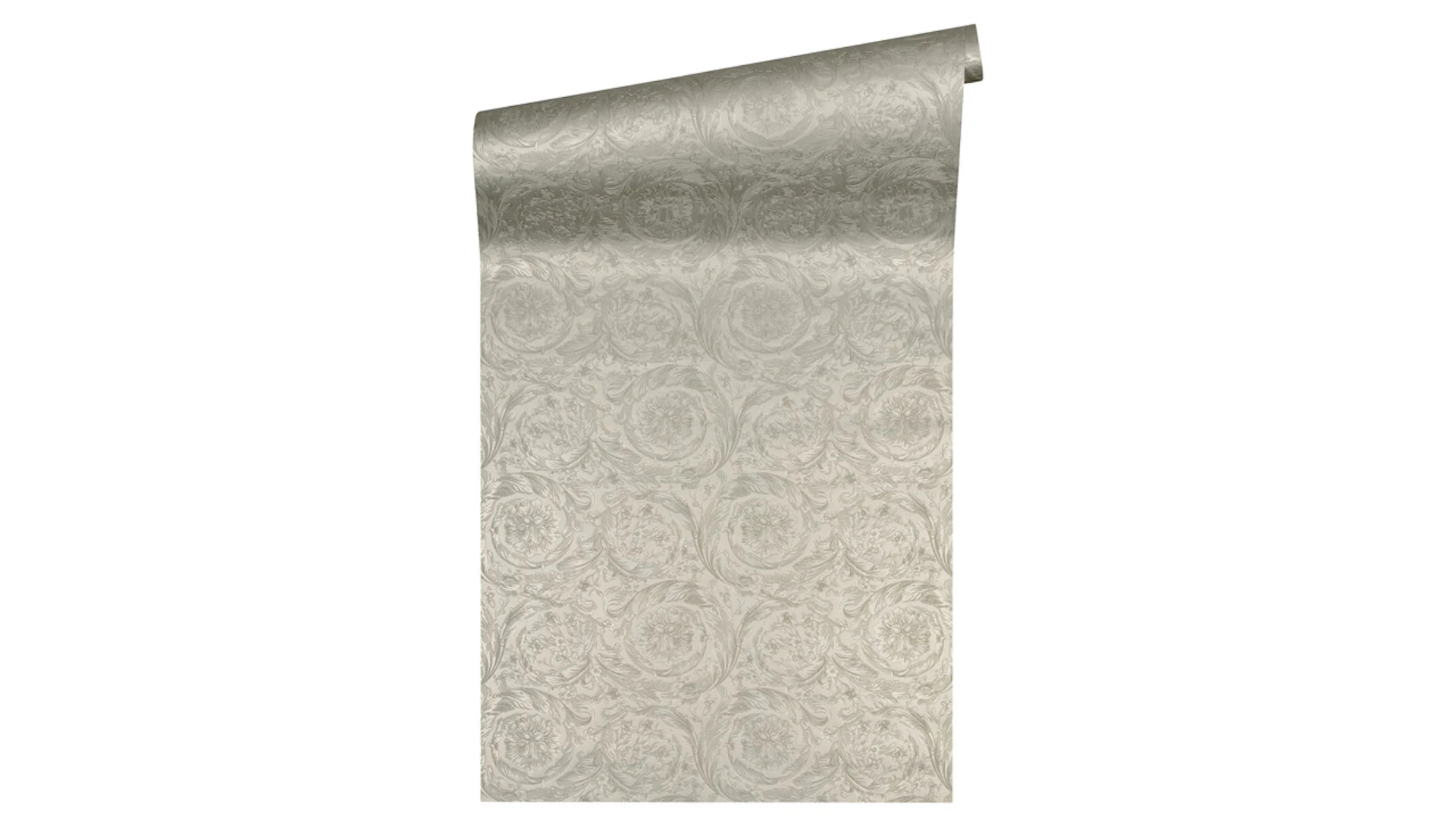 Vinyl wallpaper grey classic vintage country house ornaments pictures Versace 4 921