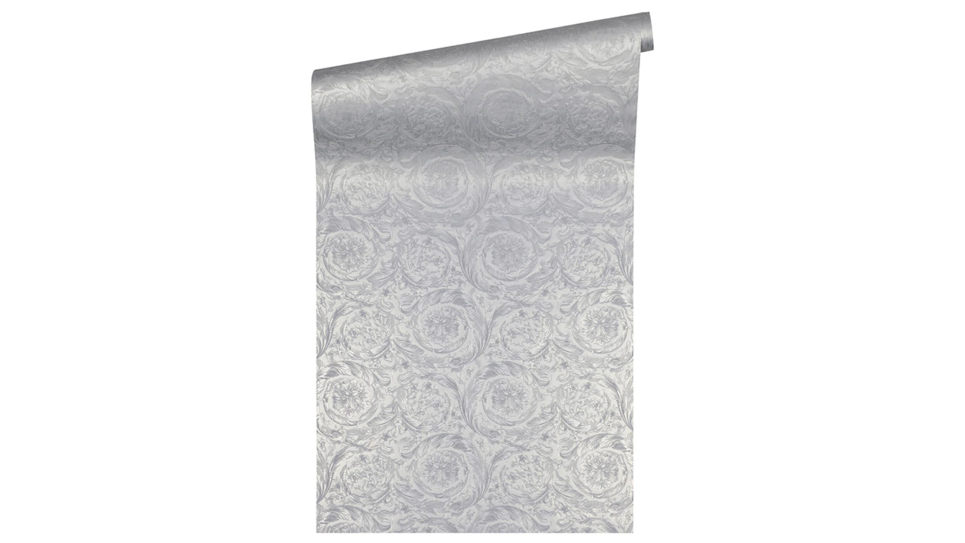 Vinyl wallpaper grey classic vintage country house ornaments pictures Versace 4 924
