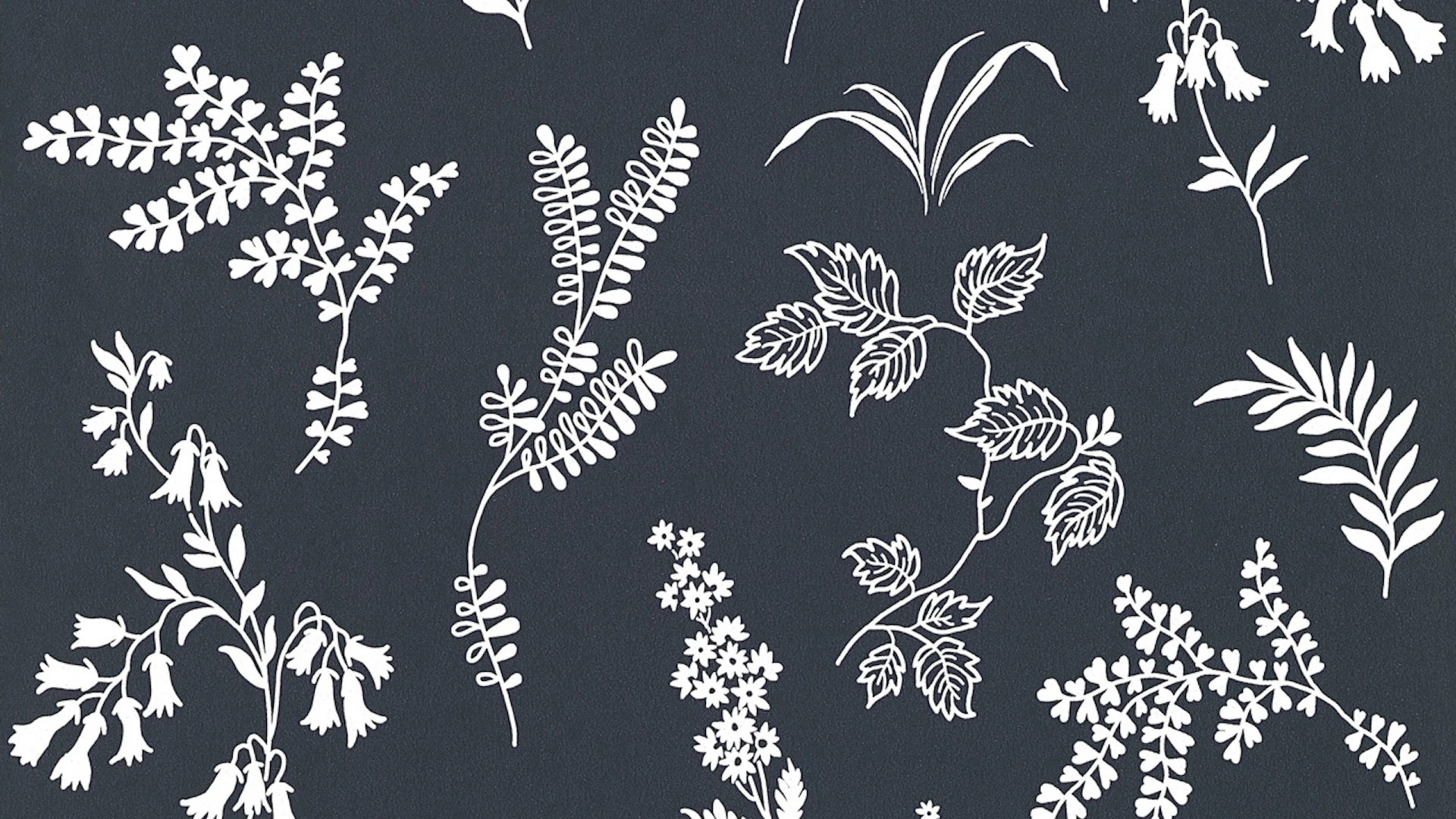 Papiertapete schwarz Modern Blumen & Natur Flavour 933