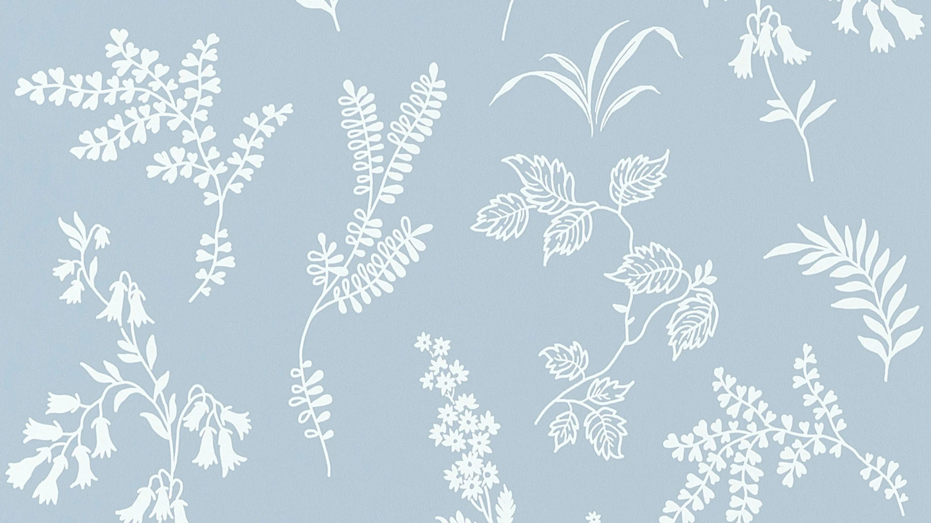 Papiertapete blau Modern Blumen & Natur Flavour 934