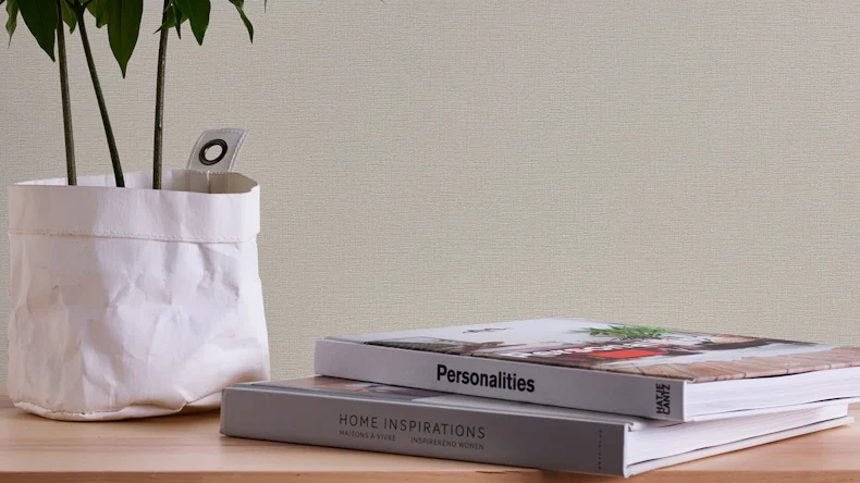 papier peint en vinyle beige classique uni vert 134