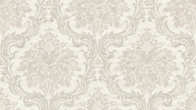 Papier peint en vinyle gris rétro fleurs de campagne & ornements de la nature Paradise Garden 161