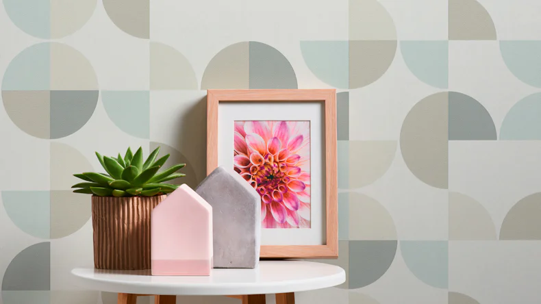 Vinyltapete blau Modern Klassisch Uni Streifen Trendwall 701