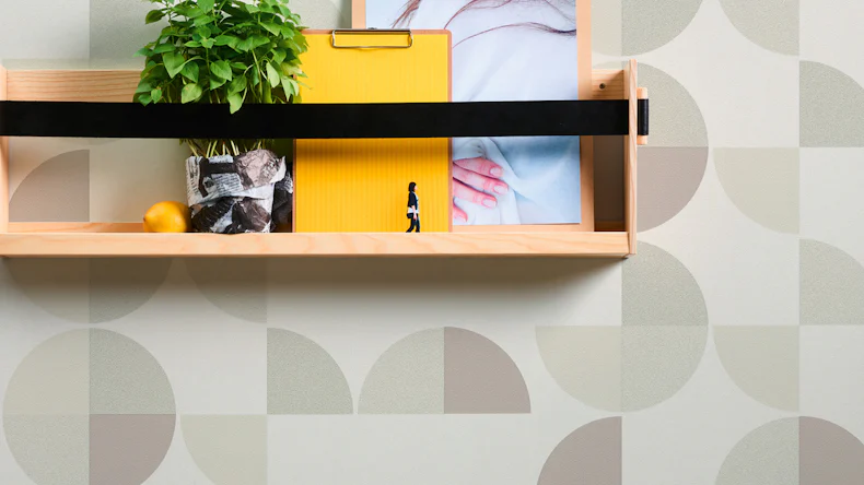 papier peint en vinyle gris moderne classique uni rayures trendwall 703