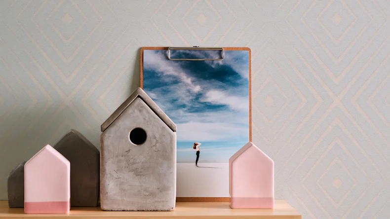 Vinyltapete grau Modern Klassisch Uni Streifen Trendwall 854