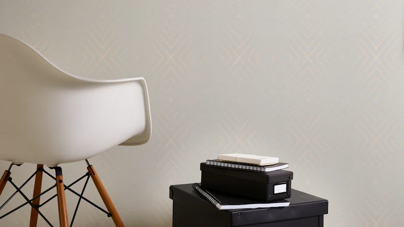 Vinyltapete grau Modern Klassisch Uni Streifen Trendwall 854