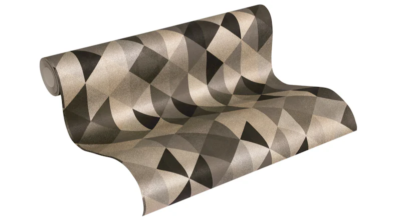 Vinyltapete schwarz Modern Klassisch Uni Streifen Trendwall 864