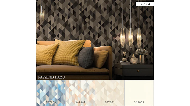 Vinyltapete schwarz Modern Klassisch Uni Streifen Trendwall 864