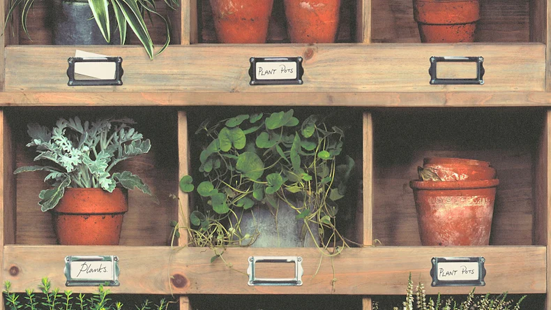 Vinyl wallpaper design panel brown vintage classic images wood pop.up panel 3D 341