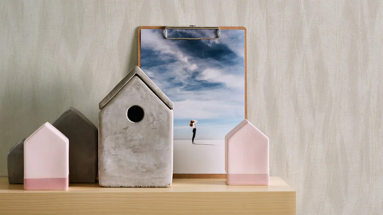 papier peint Emotion Graphic A.S. Création modern beige gris métallisé 842