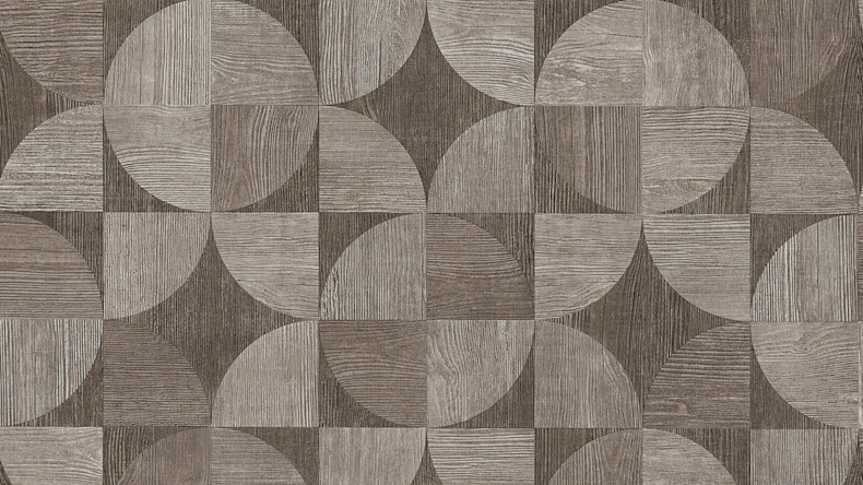 Papier peint en vinyle gris ornements rétros Metropolitan Stories 132