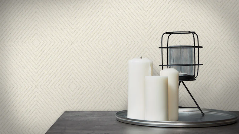 Carta da parati in vinile Metropolitan Stories Nils Olsson - Copenhagen Livingwalls moderno crema metallica 263