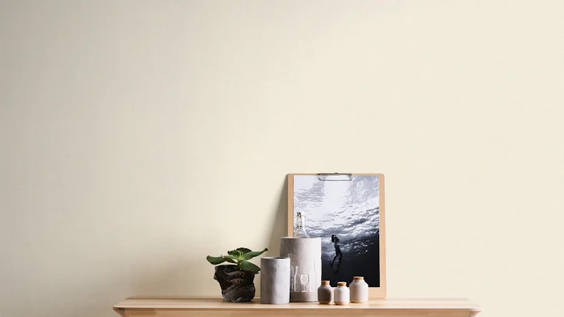 papier peint vinyle crème classic plain lagom 383
