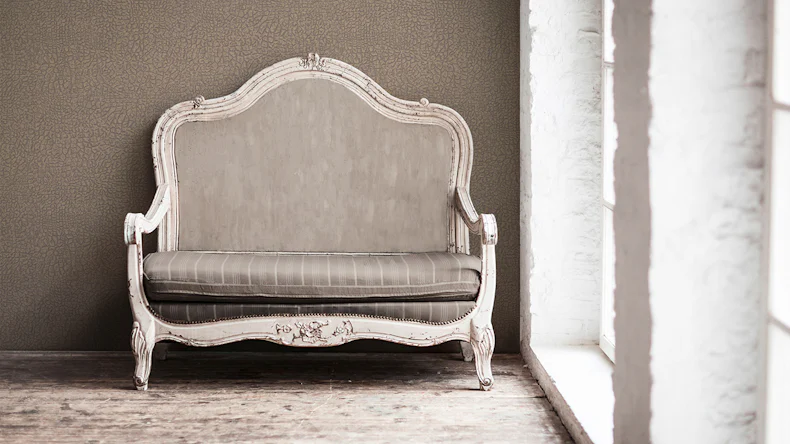 Carta da parati in vinile Absolutely Chic Architects Paper Modern Plain Metallic Brown Grigio 701