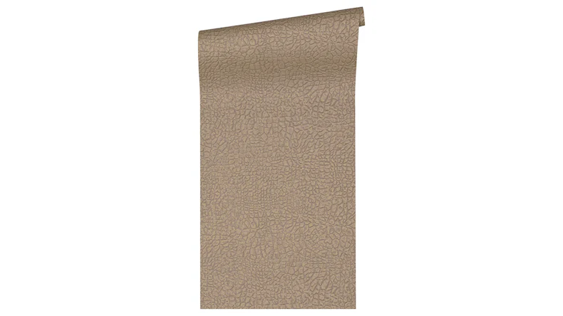 Carta da parati in vinile Absolutely Chic Architects Paper Modern Plain Metallic Brown Grigio 701