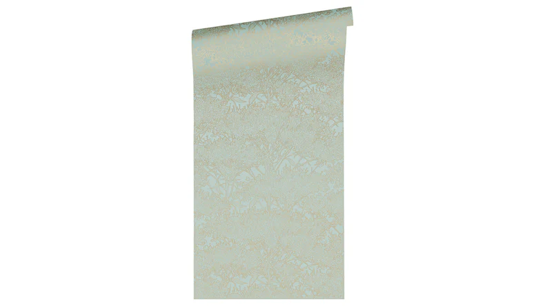 Carta da parati in vinile Absolutely Chic Architects Paper Modern Nature Metallic Blue Green 722