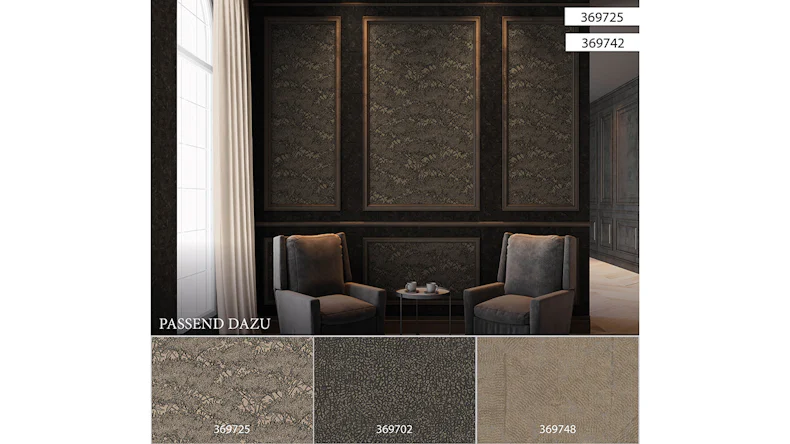 Carta da parati in vinile Absolutely Chic Architects Paper Modern Natural Black Grey Beige 725