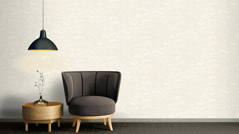 Carta da parati in vinile Absolutely Chic Architects Paper Modern Nature Metallic Cream White 727