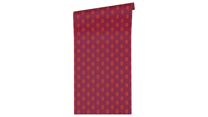 Vinyltapete Absolutely Chic Architects Paper Retro Rot Orange Lila 731