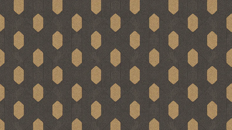 Carta da parati in vinile Absolutely Chic Architects Carta Retro Metallic Black Brown 735