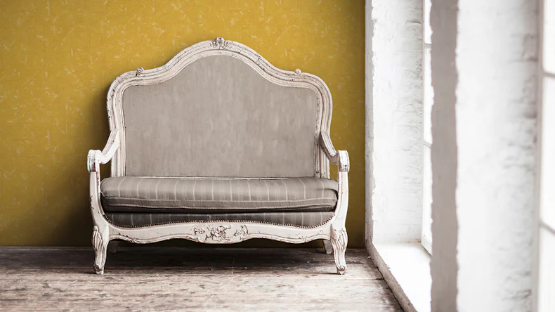 Carta da parati in vinile Absolutely Chic Architects Paper Modern Plain Yellow 744