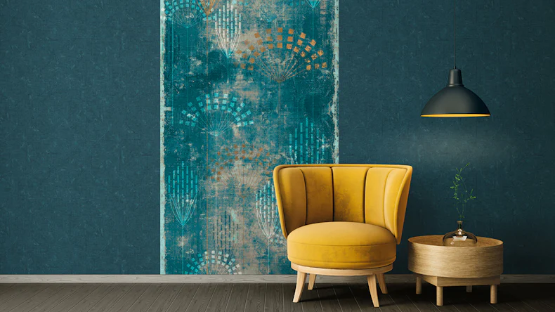 Carta da parati in vinile Assolutamente Chic Architetti Carta Moderna Rosso Arancione Viola 761