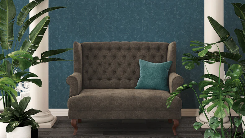 Carta da parati in vinile Assolutamente Chic Architetti Carta Moderna Rosso Arancione Viola 761