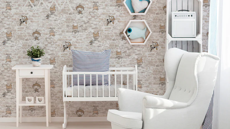 Papiertapete Boys & Girls 6 A.S. Création Kindertapete Steinwand Figuren Beige Grau Schwarz 873