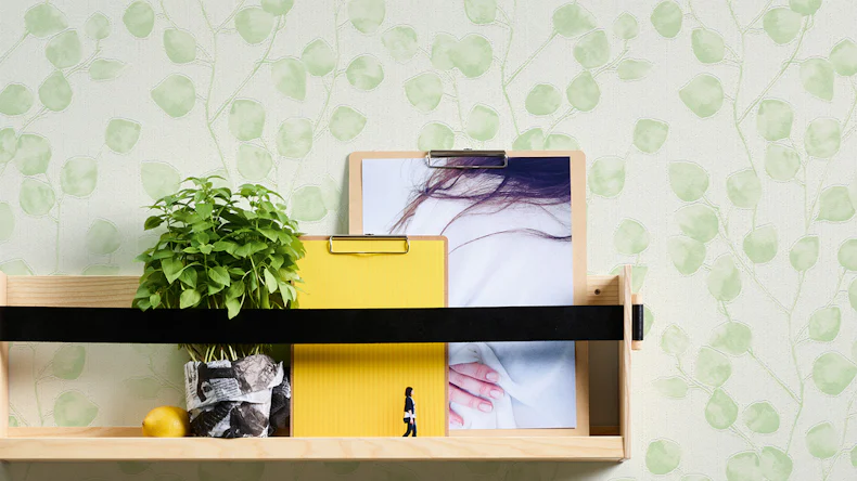 Carta da parati in vinile Blooming A.S. Création Vintage Eucalipto Verde Bianco 051