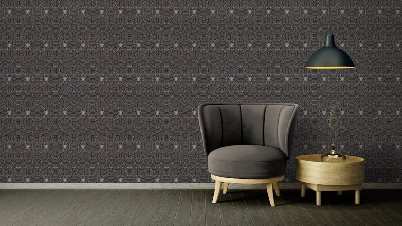 Vinyltapete grau Vintage Ornamente Bilder Versace 4 494