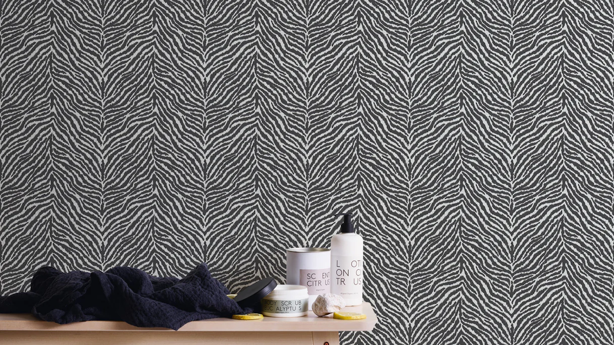 vinyl wallpaper black modern uni trendwall 201