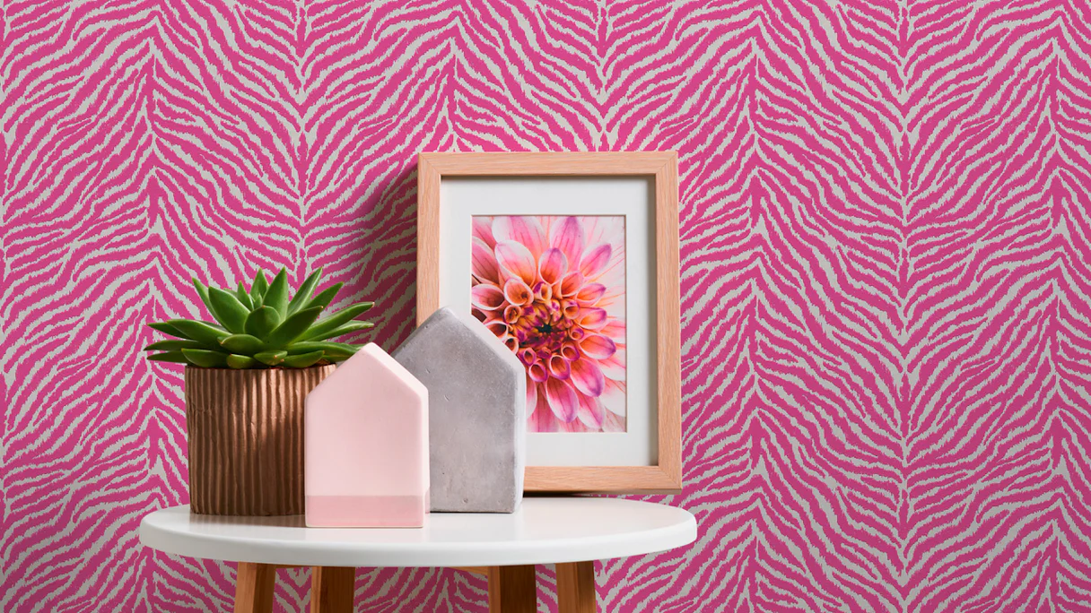 vinyl wallcovering pink modern uni trendwall 203