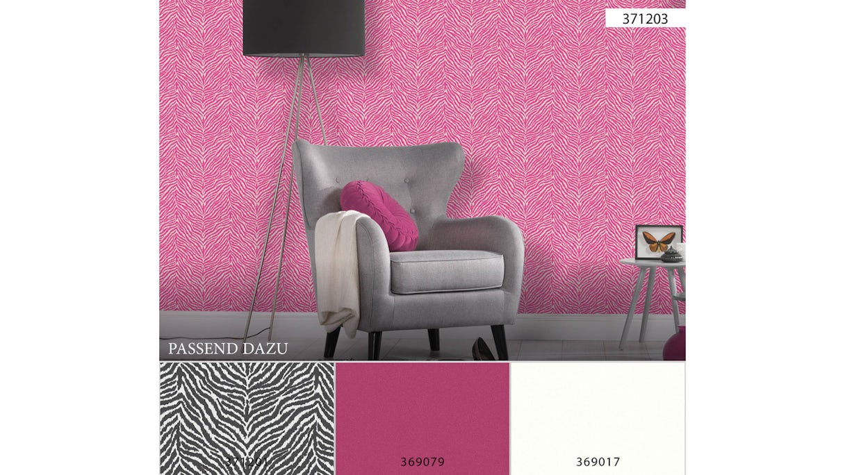 papier peint en vinyle rose moderne uni trendwall 203
