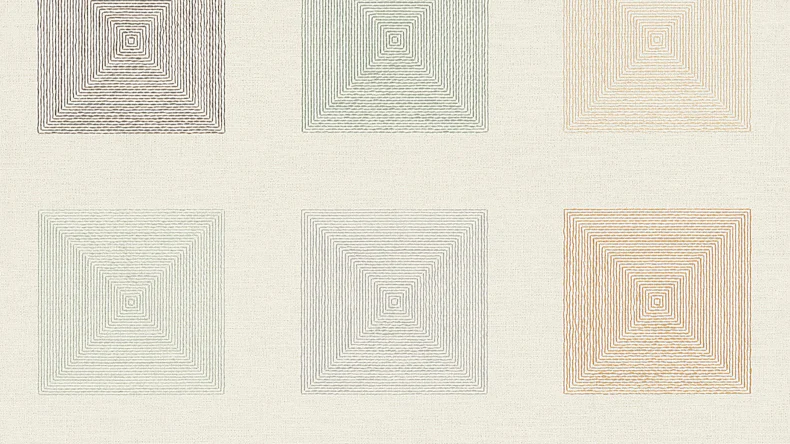 papier peint Origine ethnique A.S. Création Vintage Green Cream Brown 722