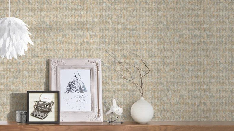 Vinyltapete beige Retro Klassisch Streifen Ethnic Origin 734