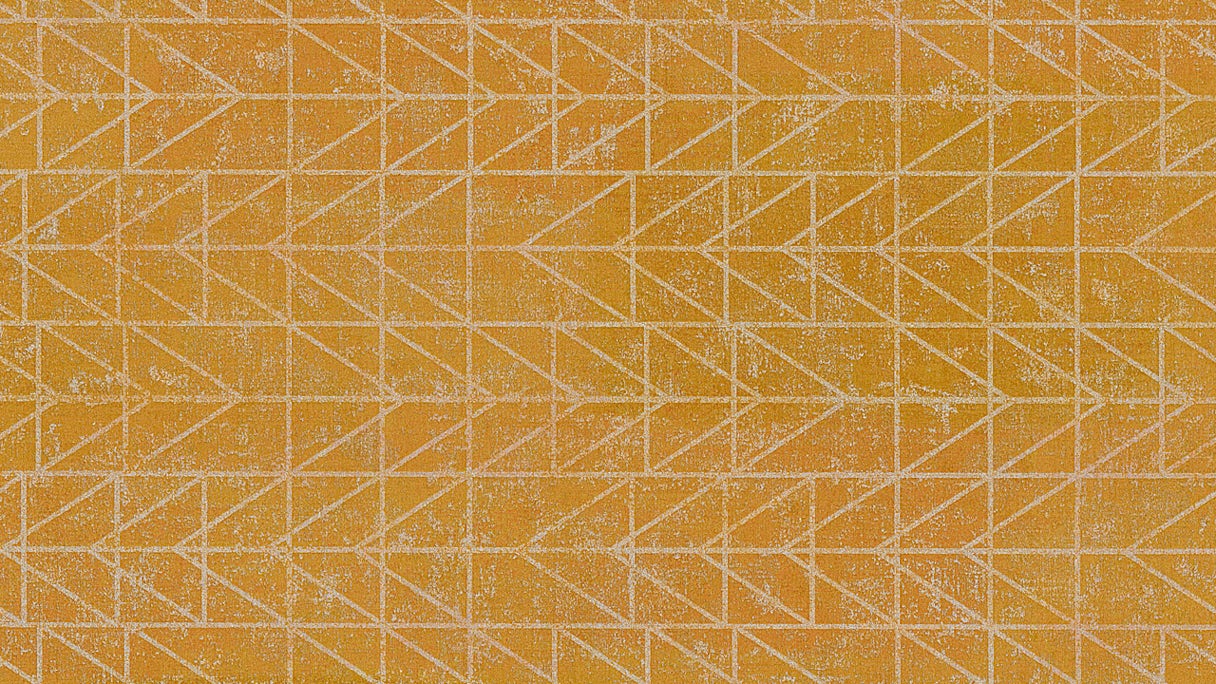 Papier peint en vinyle jaune à rayures modernes Origine ethnique 743