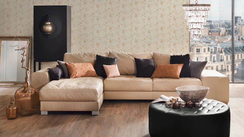 Papier peint vinyle beige moderne fleurs classiques & nature guide de style classique 2021 529