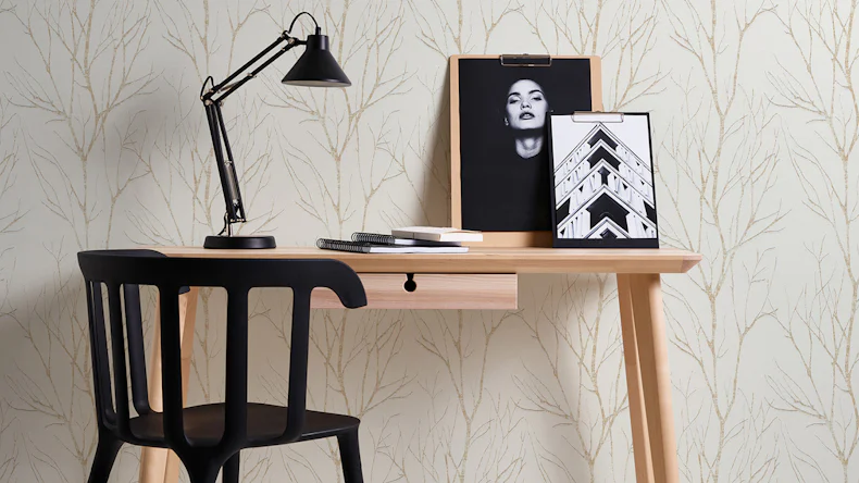 Vinyltapete Blooming A.S. Création Vintage Creme Beige Metallic 603