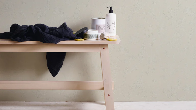 papier peint en vinyle beige moderne classique uni Jette 5 634