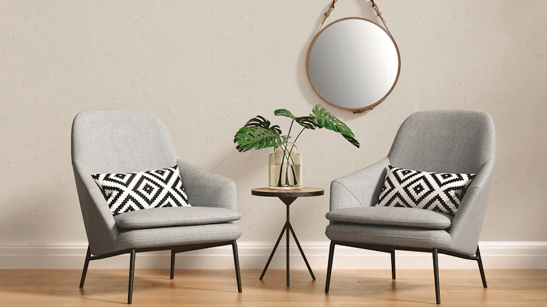 papier peint en vinyle beige moderne classique uni Jette 5 634