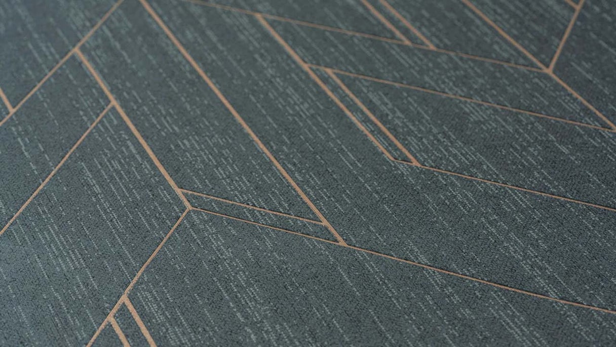 Non-woven wallpaper VILLA Stripes Modern Black 691
