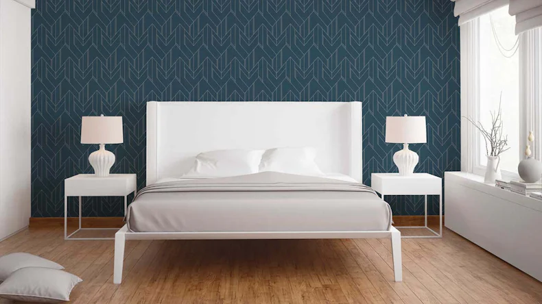 Vliestapete VILLA Streifen Modern Blau 695