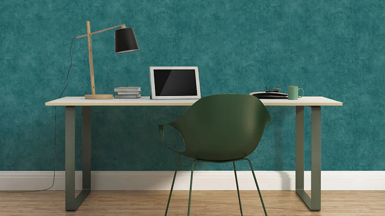 papier peint en vinyle bleu moderne classique uni Sumatra 709