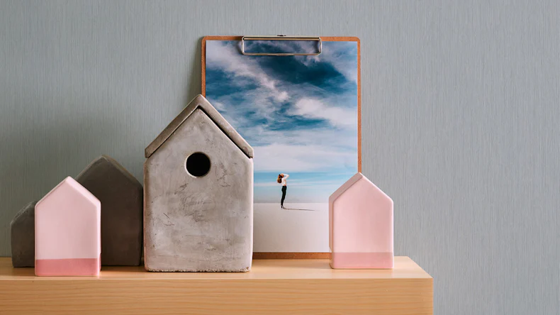 Vinyltapete grau Modern Klassisch Uni Sumatra 752