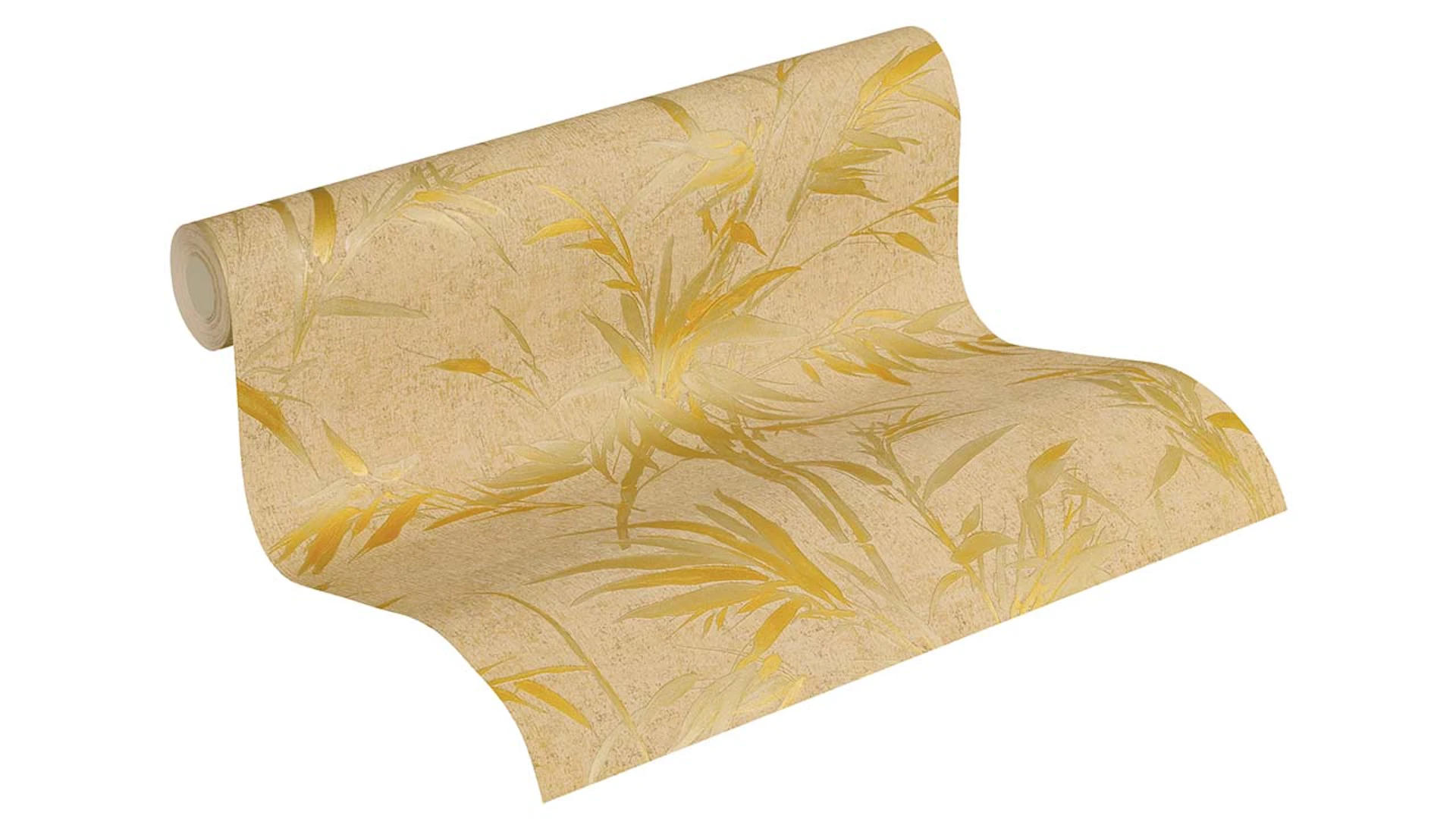 papier peint en vinyle jaune fleurs vintage & nature Sumatra 767