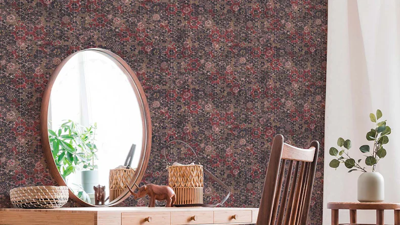 Vinyltapete braun Modern Blumen & Natur New Walls 913
