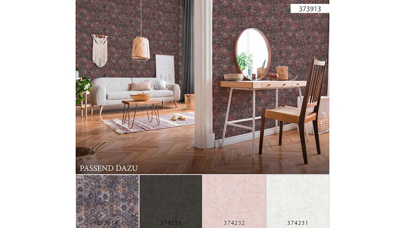 Vinyltapete braun Modern Blumen & Natur New Walls 913