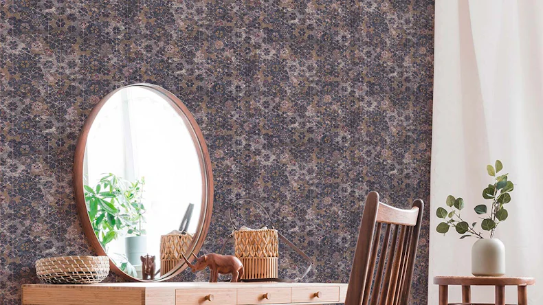 Vinyltapete lila Modern Blumen & Natur New Walls 914
